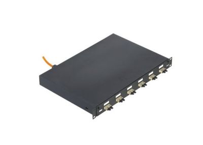 PANDUIT NKFD1W6BLDSC NK eDrawer with 6 Duplex SC Adapters - Blk- Phos B