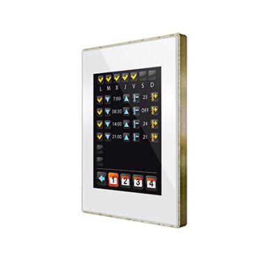 ZENNIO ZVI-Z41LIT-WB Touch Z41 Lite, white brass frame