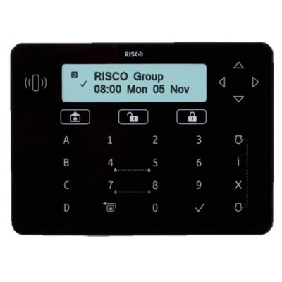 RISCO RPKELPB0000B Tastiera touch Elegant nera per LightSYS+ (e con l