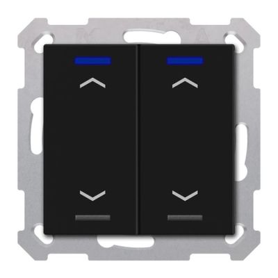 MDT RF-TAL55T206.A1S RF KNX+ Taster Light 55 2T, Secure, , +T, nero op.