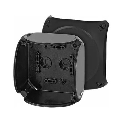 HENSEL EB 04 B Cassetta 104x104x70, IP66, Nero RAL 9011