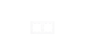 ZENNIO 980000209 2-seater frame, ZS55, matt white