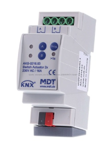 MDT AKS-0216.03 AKS-0216.03 2-channel home automation switching actuator