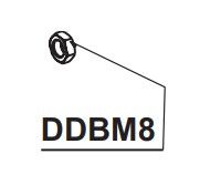 RIB DDBM8 DADO 8MA BASSO ZINCATO UNI 5589