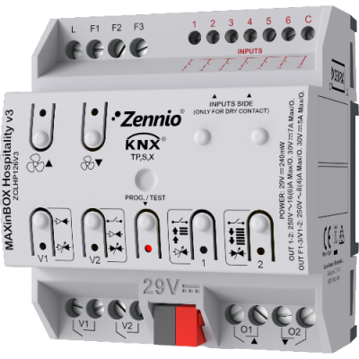 ZENNIO ZCLHP126V3 MD Hospitality v3 Fan Coil vs.