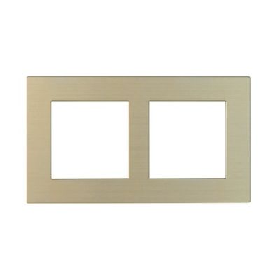 EELECTRON PO55A55MT-CH 2X55 METAL CHAMPAGNE DOUBLE PLATE