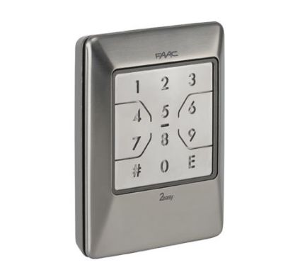 FAAC 404039 Tastiera Numerica Acciaio Inox Bus Via Cavo 2 Due Fili XKPB INOX - TASTIERA BUS INOX