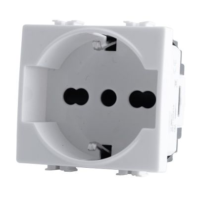 MAPAM 514B Schuko Unel (16A-250V) Joy 514B White Socket