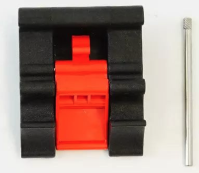 GT LINE KIN.1113 Push button closure, red, black (mod. 7626HL-7635H)