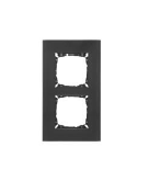 LINGG-JANKE 86341 RAHMEN1-GLS cornice di copertura in vetro 1 posto, nera