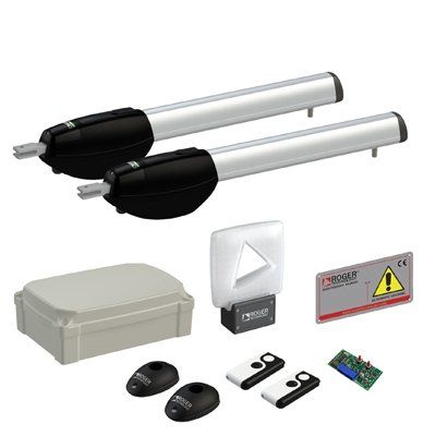 ROGER KIT BE20/210 Kit motoriduttore per cancelli a battente fino a 2,5m - BRUSHLESS