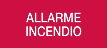 COOPER CSA INCENDIO CSA08660W DICITURA SERIE 55XX "ALLARME INCENDIO"