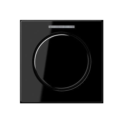 JUNG A1540KO5SW Mascherina con uscia luce per pulsante rotativo KNX- nero