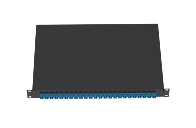 PANDUIT NKFD1W12AQDLC NK eDrawer with 12 Duplex LC Adapters - Aqua- Zirc