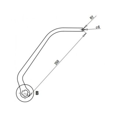 FAAC 105731 COPPIA BRACCI NIGHT&DAY TIPO ND6 BIANCO