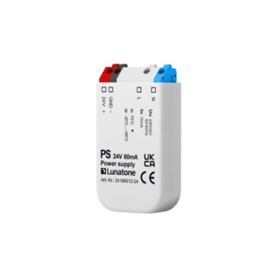 LUNATONE 24166012-24 Power supply 24V, 60mA, back box