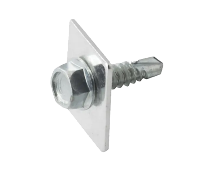 DOMOTIME CNYRVA6 Sacchetto da 6 viti autoperforanti e 6 rondelle di fissaggio per cremagliera in nylon