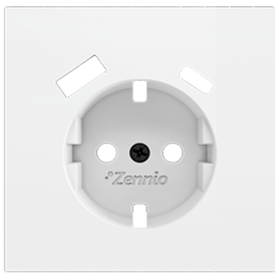 ZENNIO ZS70C2UCAMW ZS70. Cover plate for double USB C+A charger 70x70