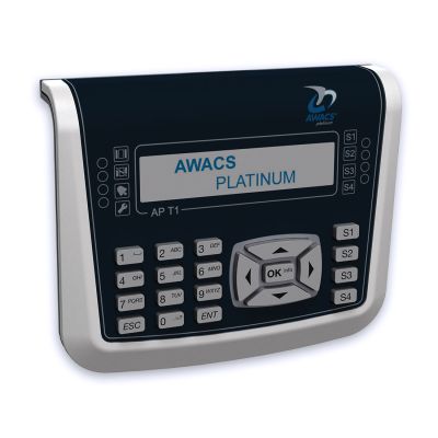 AWACS LT1 LCD radio keyboard, Power supply 4 batteries 1.5V 