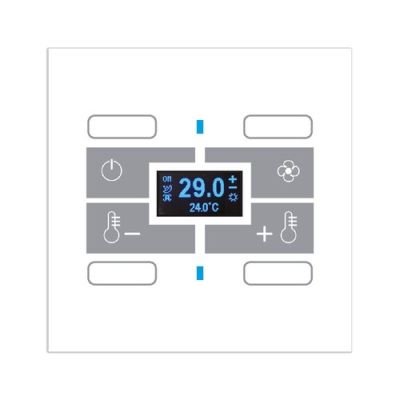 BLUMOTIX BX-F-QWT4N QUBIK BUTTON Cover termostato vetro 4 Pulsanti 80X