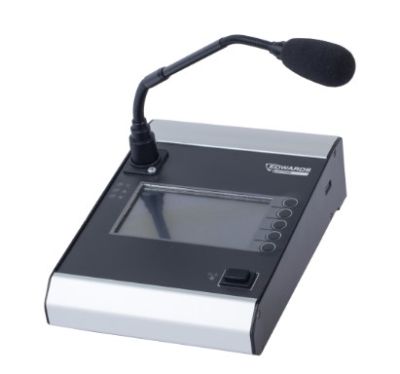 ARITECH FIRE EST-DMS-LCD Microphone station for zone announcements with 4.5 LCD display and 5 configurable selection keys + PTT. stem microphone