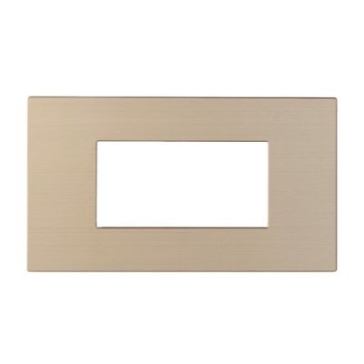 EELECTRON PO45A04MT-CH 45 METAL CHAMPAGNE PLATE - 4 MODULES