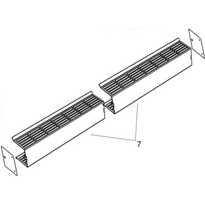 FAAC SPARE PARTS 63003545 AIRSLIDE PRIMARY GRILL KIT L=1100
