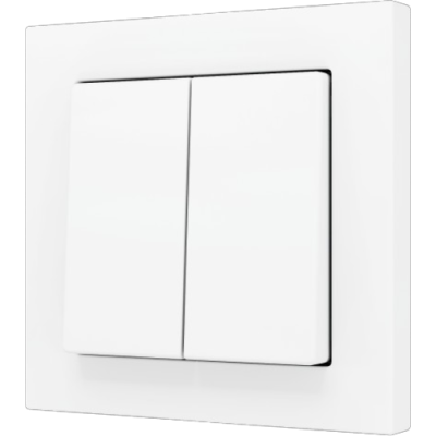 ZENNIO ZS552PB4MW ZS55. Double Soft push button for 4 binary inputs