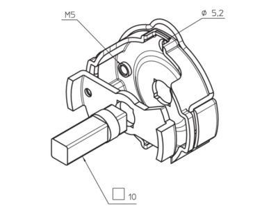 CAME 001YM0127 Fast support in Fe max 50Nm wheelbase