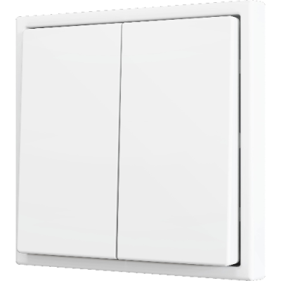 ZENNIO ZS702PB4MW ZS70. Double Soft push button for 4 binary inputs