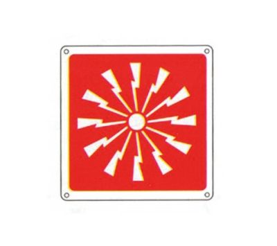 INIM INCENDIO CTS02 Cartello segnalatore presenza allarme acustico alluminio - 160x160mm