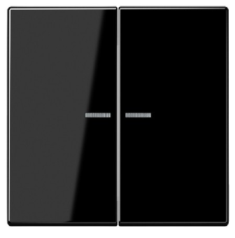 JUNG LS10921STRFSW Pulsante KNX RF, 2 canali, nero