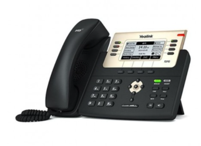 YLK-TI-SIP-T27G (off) Yealink T27G Enterprise IP Phone: 6 SIP accounts, 2 Gigabit PoE ports, 8 BLF keys