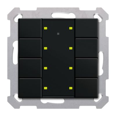 MDT RF-TA55A806.01 KNX 8f RF button. +act. , black op.