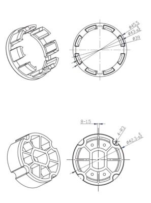 CAME 001YK4112 ZF 45 hose adapter