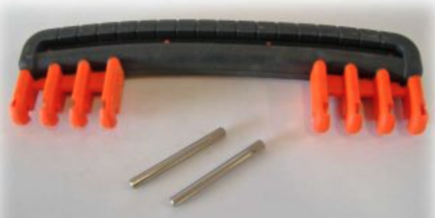 GT LINE KIN.0540 Handle, orange, black rubber coating (m