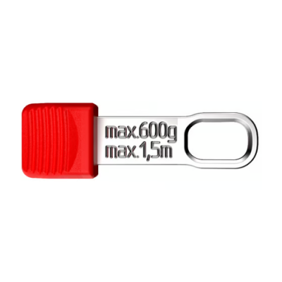 KNIPEX 00 62 10 TR Tethered Tool Clips red (10 pieces)