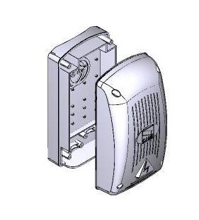CAME SPARE PARTS 119RIR192 GRAY SQUARE COVER AND BASE 225x115