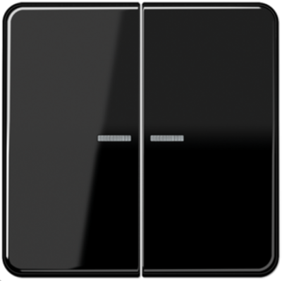 JUNG CD10921STRFSW Pulsante KNX RF, 2 canali, nero