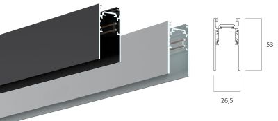 LEDCO MG540/NE BINARIO MAGNETICO 2MT NERO