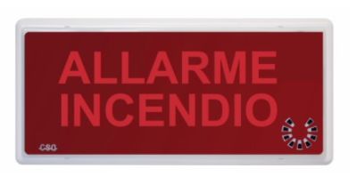 COOPER CSA INCENDIO 5955-CSA SIRENA EN54-3 CON INDICAZIONE LUMINOSA