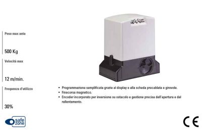 FAAC 1097805 Motoriduttore Motore Cancelli Scorrevoli  740E Z16 SAFE