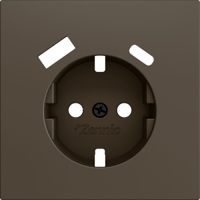 ZENNIO ZS70CSC2USM ZS70. Schuko socket cover with USB C and A 70x70 m
