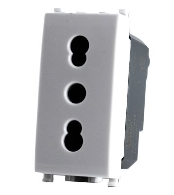 MAPAM 618B Gem 618B White Bivalent Socket (16A-250V)