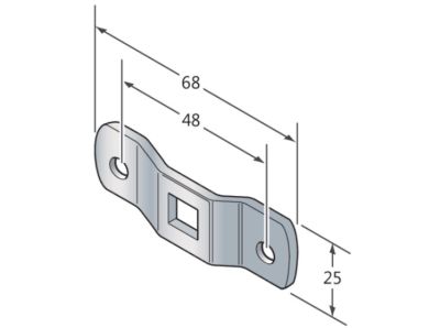 CAME 001YM0014 OMEGA HOLES Ø6mm WHEELBASE 48 SEAT Q10