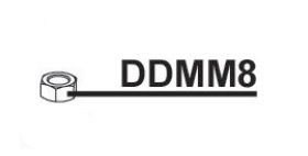RIB DDMM8 UNI 5588 GALVANIZED 8MA MEDIUM NUT