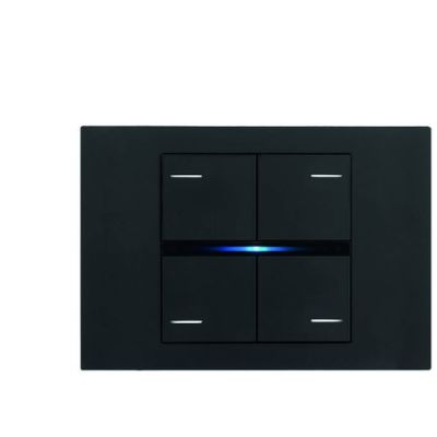 EELECTRON PO71A03RP-3 PLATE 71 - LITE PLASTIC - BLACK - 3 MODULES