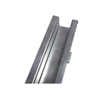 ALLMATIC 64000409 Canalina da incasso in lamiera zincata per TECNO CAT - Lunghezza 2m