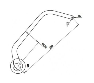 FAAC 105732 COPPIA BRACCI NIGHT&DAY TIPO ND7 BIANCO