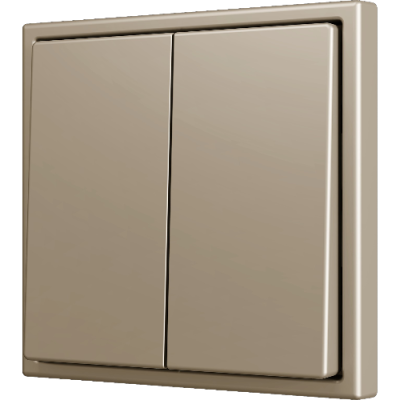 ZENNIO ZS702PB4C ZS70. Double Soft push button for 4 binary inputs